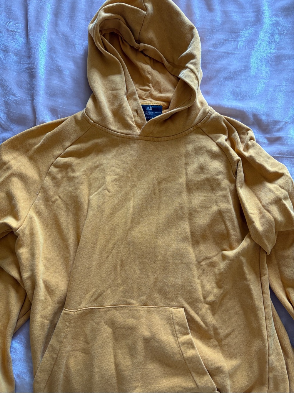 H&M Men’s Mustard/Tan Pullover Hoodie